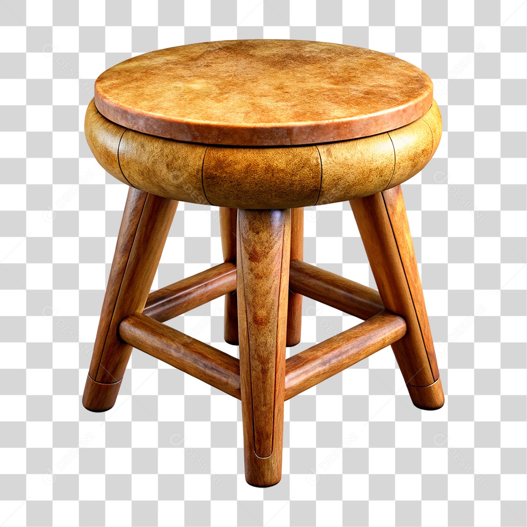 Banquinho de Madeira PNG Transparente