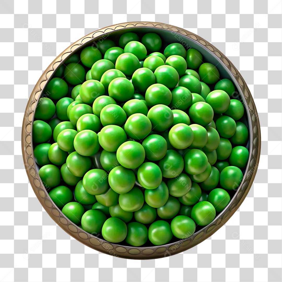 Pote de Ervilha PNG Transparente