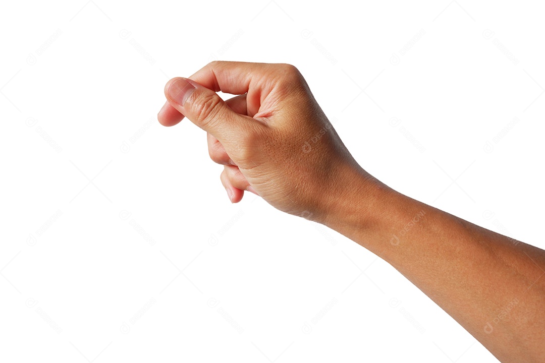 Mão de homem com gesto