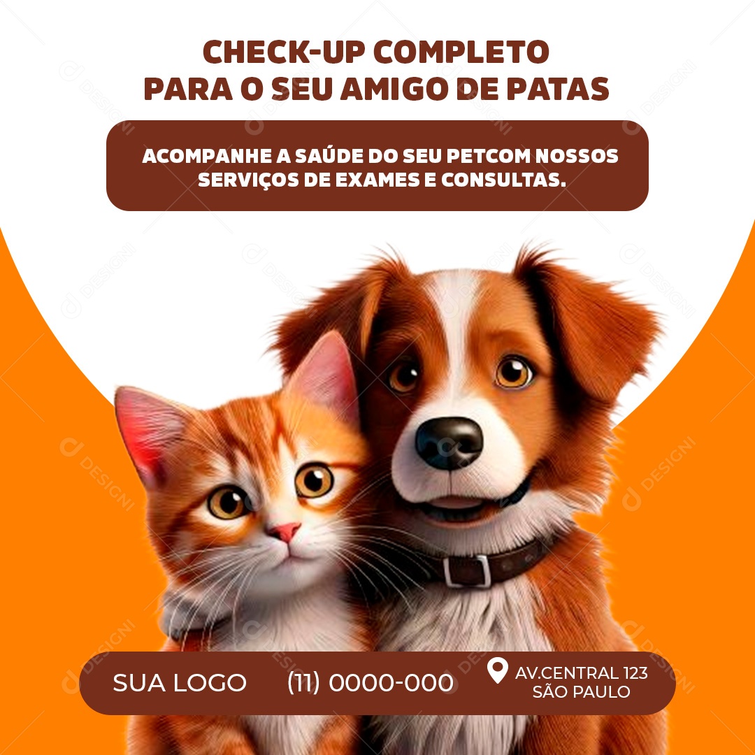 Petshop Check Up Completo Para O Seu Amigo De Patas Social Media PSD Editável