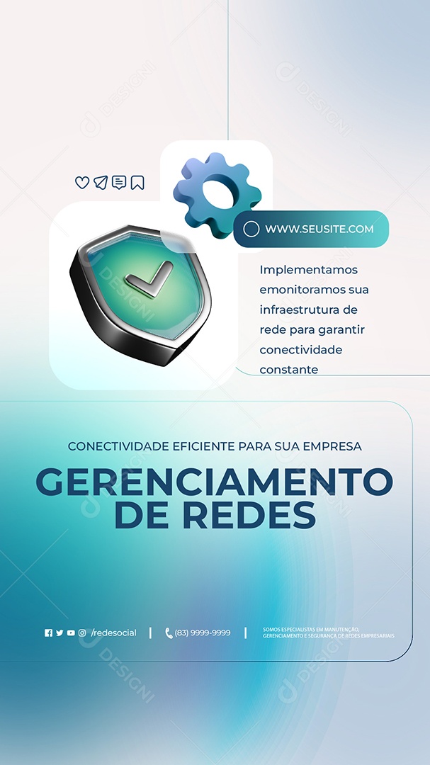 Story Genrenciamento de Redes Social Media PSD Editável