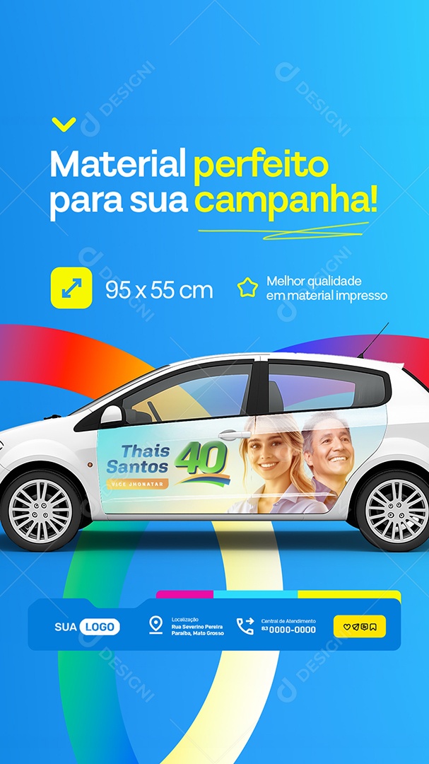 Story Gráfica Material Perfeito para Sua Campanha Social Media PSD Editável