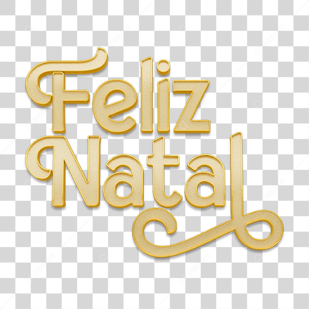 Selo 3D Feliz Natal PNG Transparente