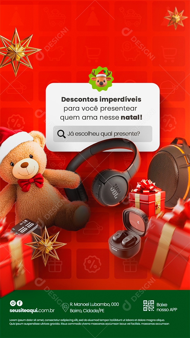Story Natal de Ofertas Loja Social Media PSD Editável