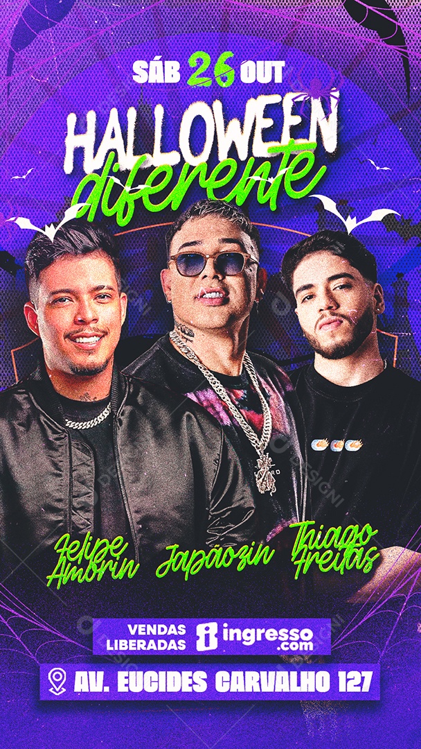 Story Flyer Halloween Diferente Social Media PSD Editável