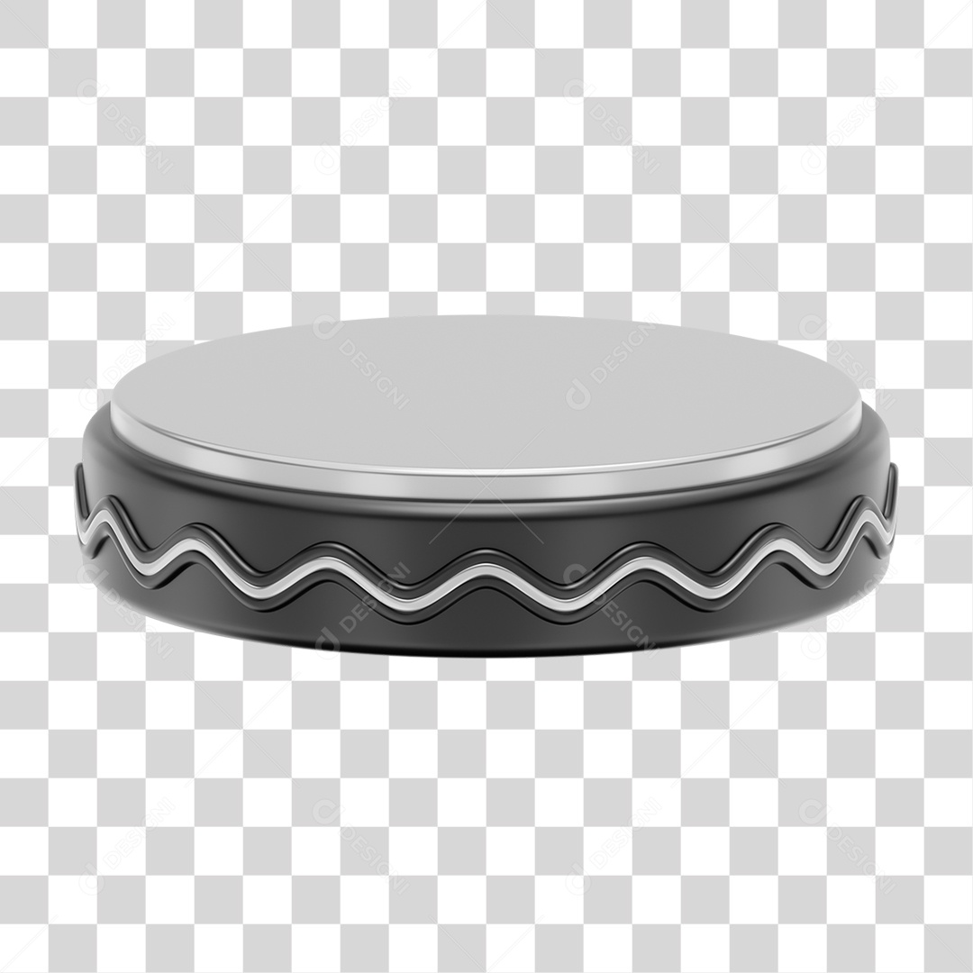 Pódio Metálico PNG Transparente