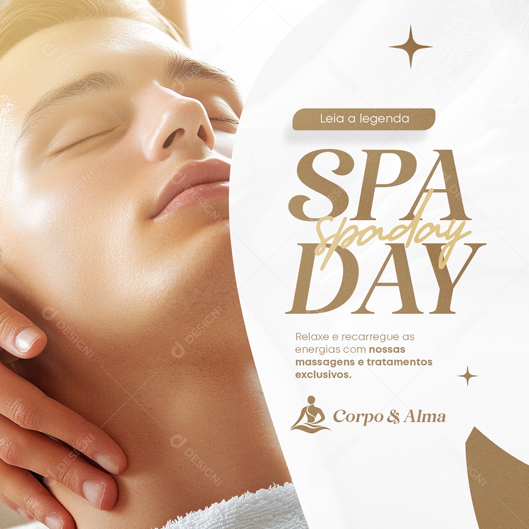 Massoterapia Spa Day Social Media PSD Editável