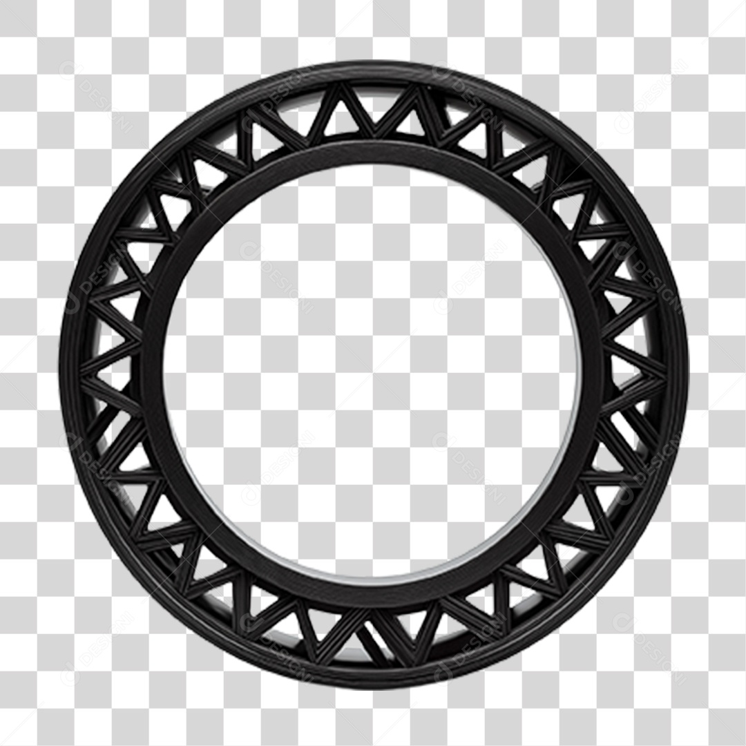 Elemento 3D Estrutura de Metal PNG Transparente