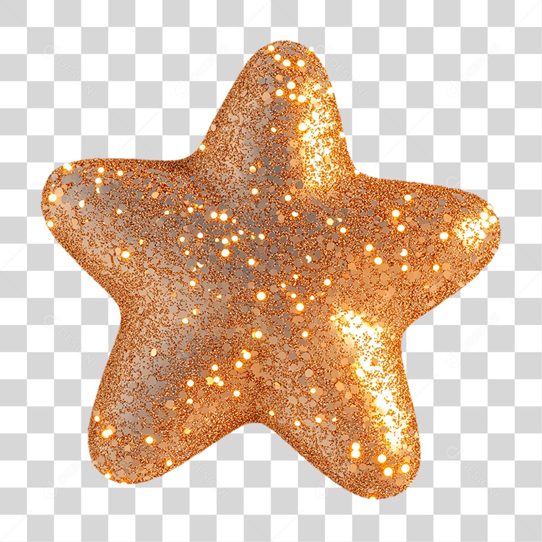 Elemento 3D Enfeite de Natal PNG Transparente