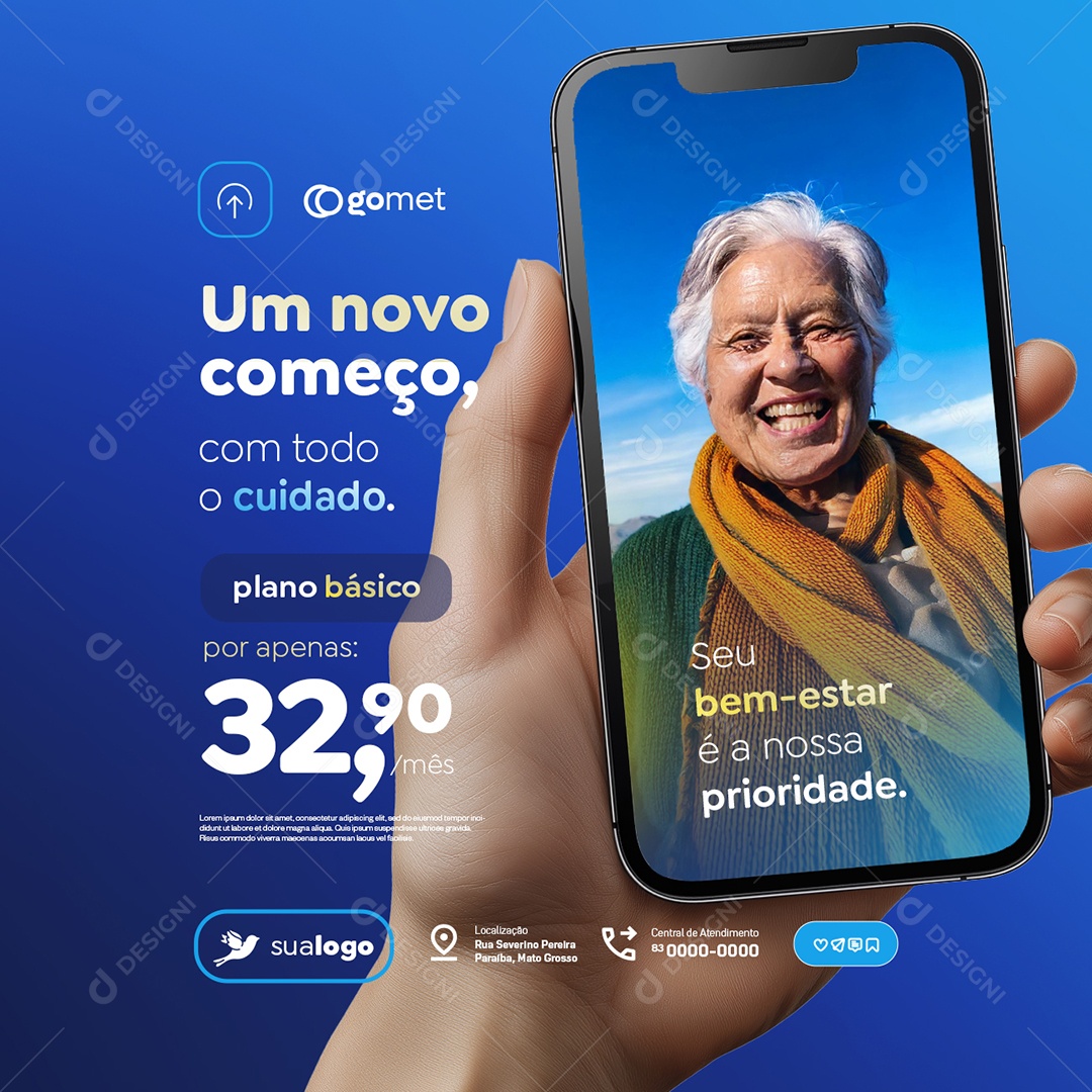 Funerária Um Novo Começo Social Media PSD Editável