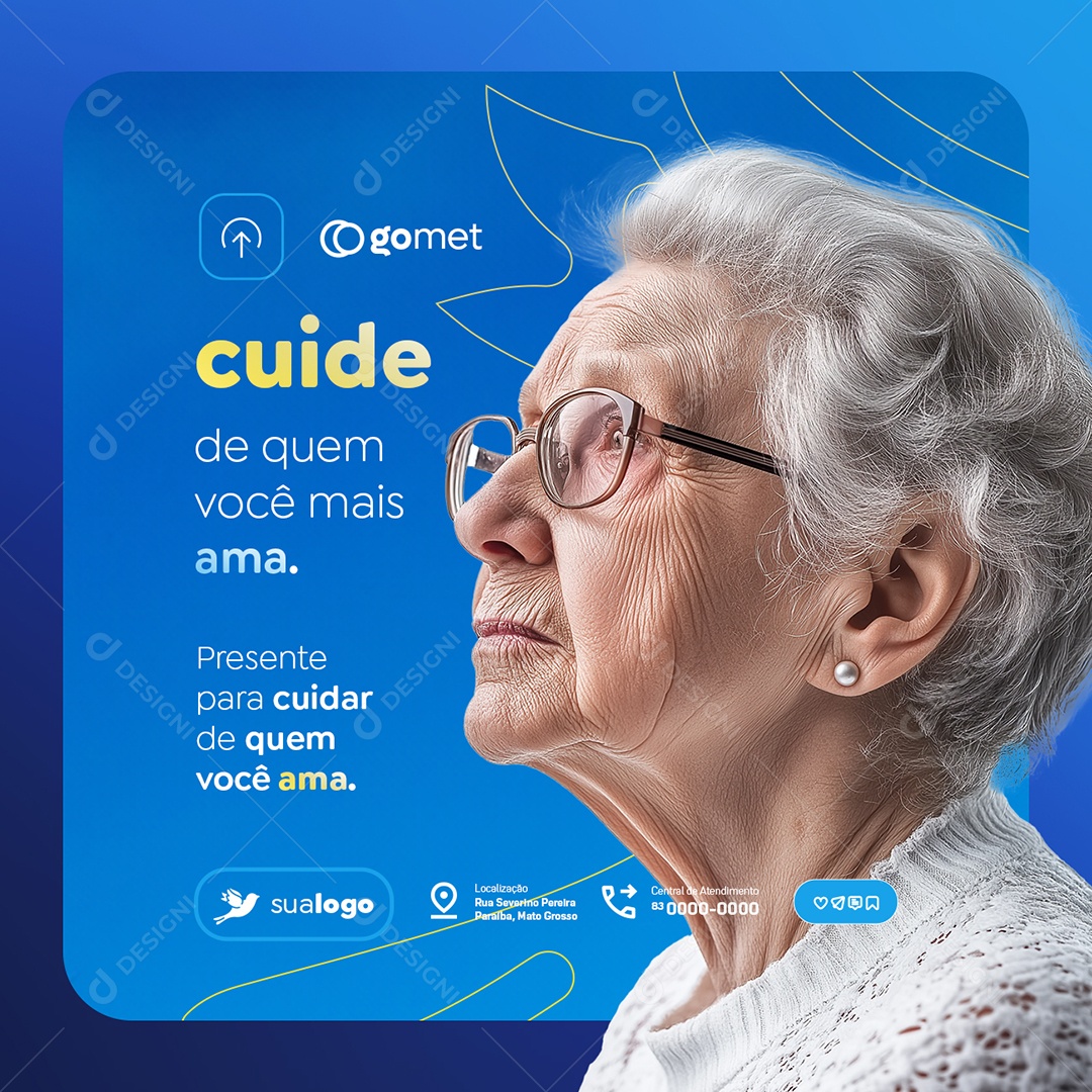 Funerária Cuide de Quem Você Mais Ama Social Media PSD Editável
