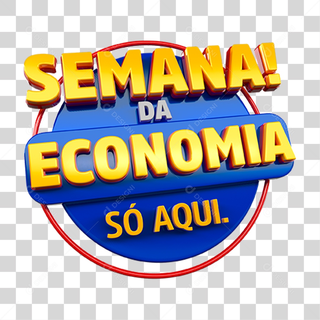 Semana da Economia Só Aqui PNG Transparente
