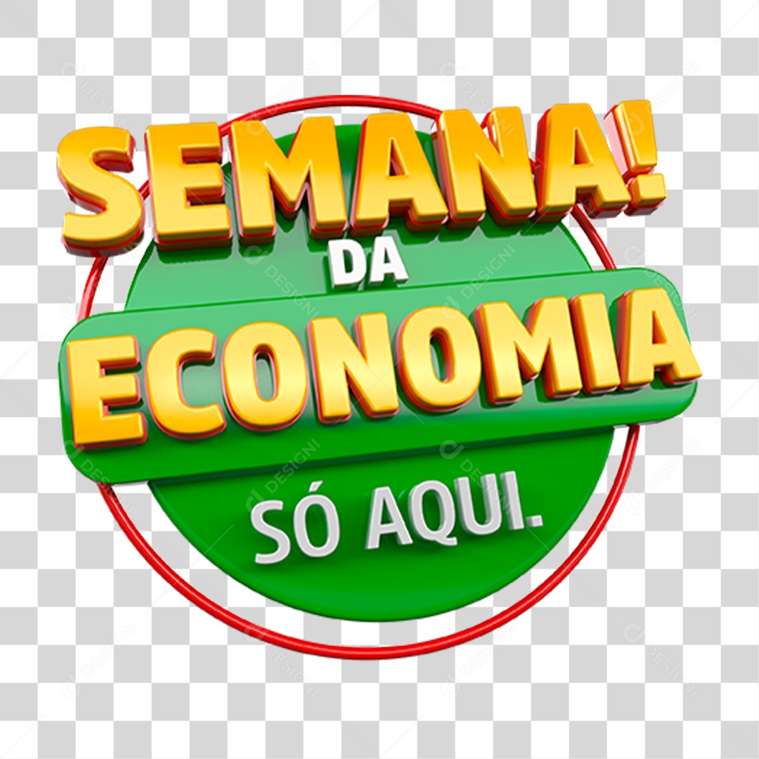 Semana da Economia Só Aqui PNG Transparente