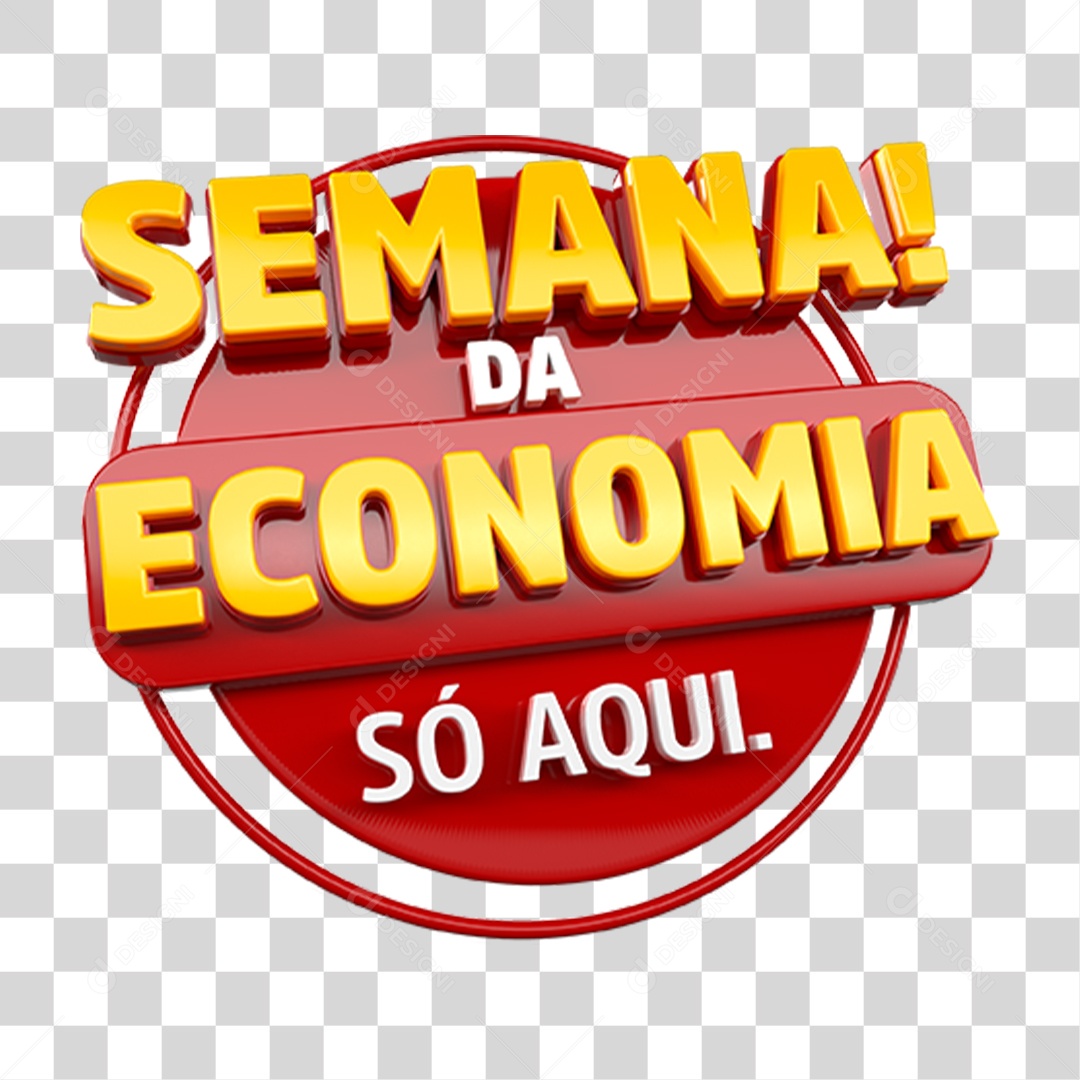 Semana da Economia Só Aqui PNG Transparente