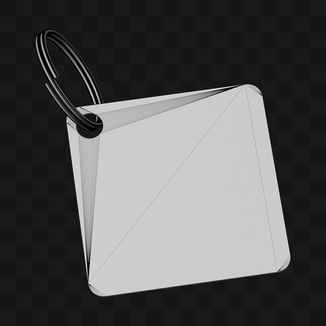 Rótulo Plástico - Modelo 3D