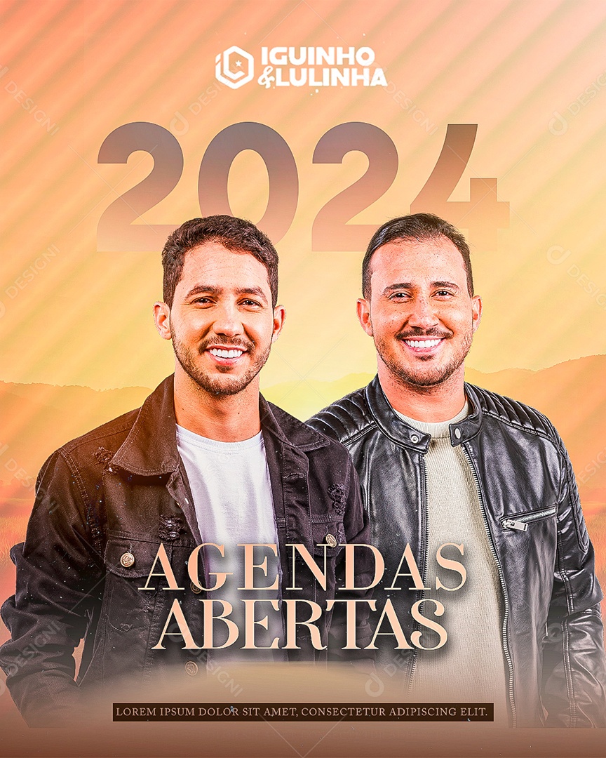 Feed Flyer Agenda Abertas Social Media PSD Editável
