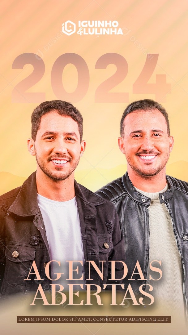Story Flyer Agenda Abertas Social Media PSD Editável