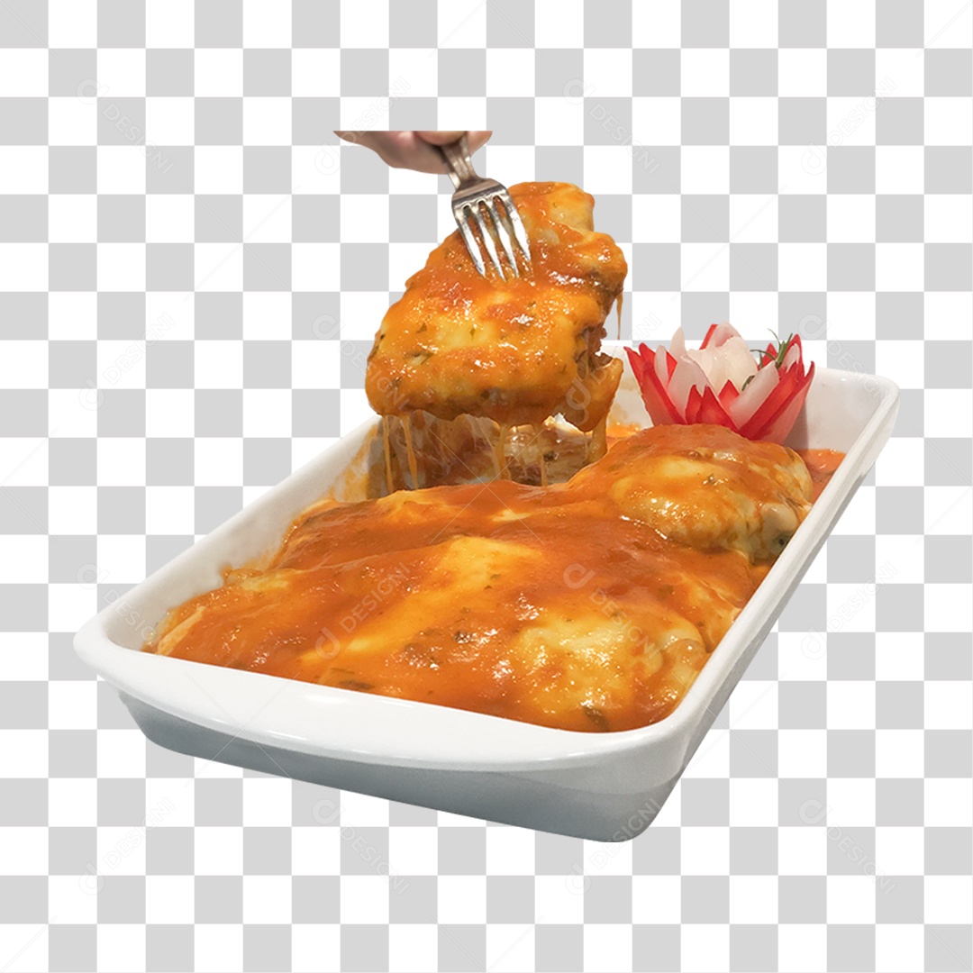 Porção Parmegiana PNG Transparente