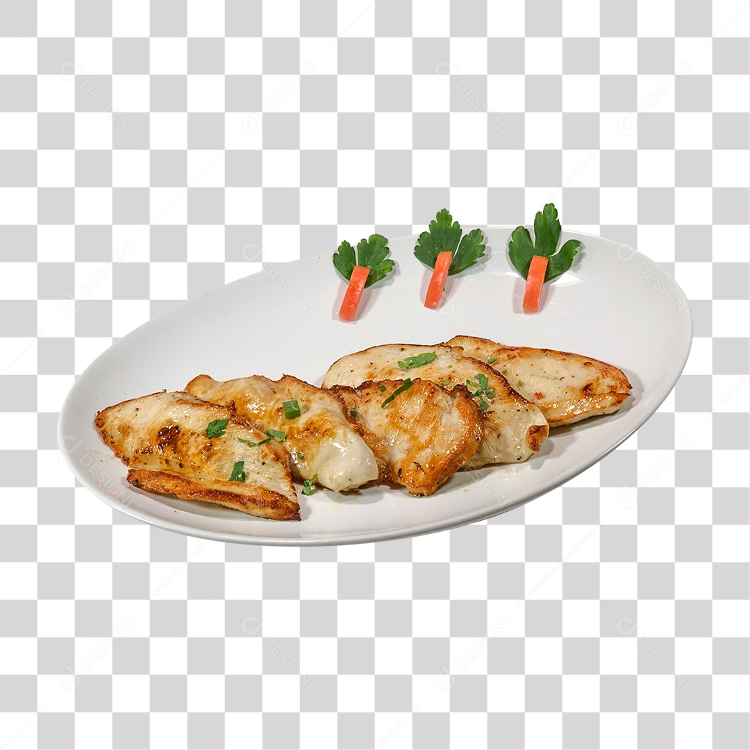 Porção Peito de Frango PNG Transparente