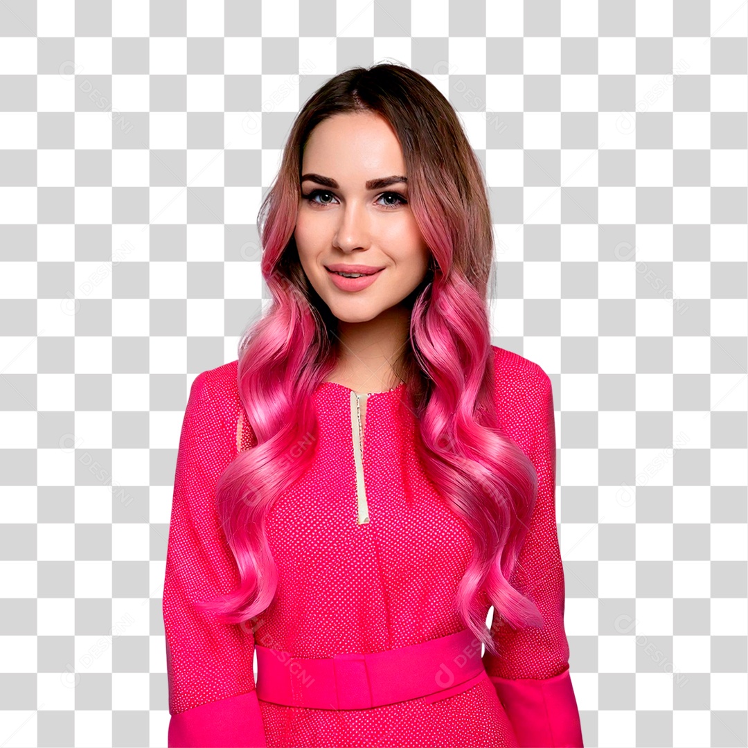 Uma linda garota com um belo sorriso olhos claros PNG Transparente