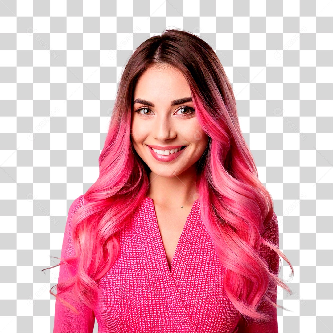 Uma linda garota com um belo sorriso olhos claros PNG Transparente