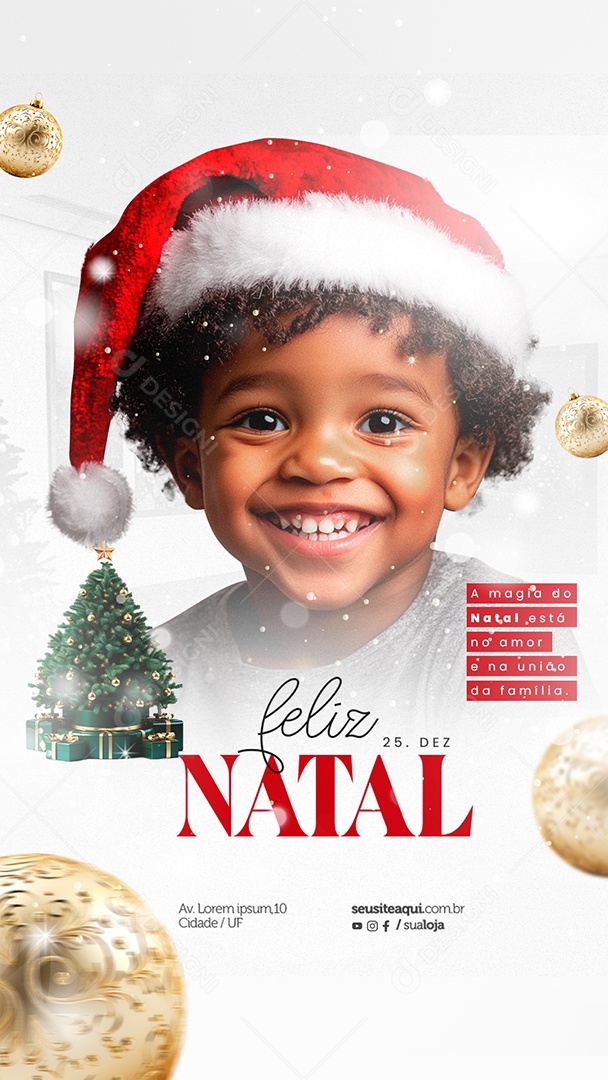 Merry Christmas 25 December Social Media PSD Editable