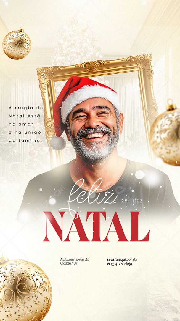 Merry Christmas 25 December Social Media PSD Editable