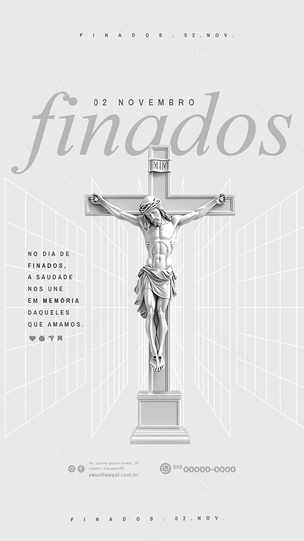 Story Dia de Finados 02 de Novembro Social Media PSD Editável