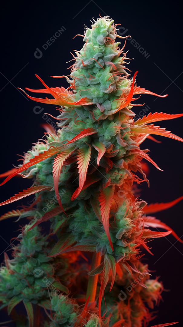 Ruderalis Skunk regular sobre fundo isolado