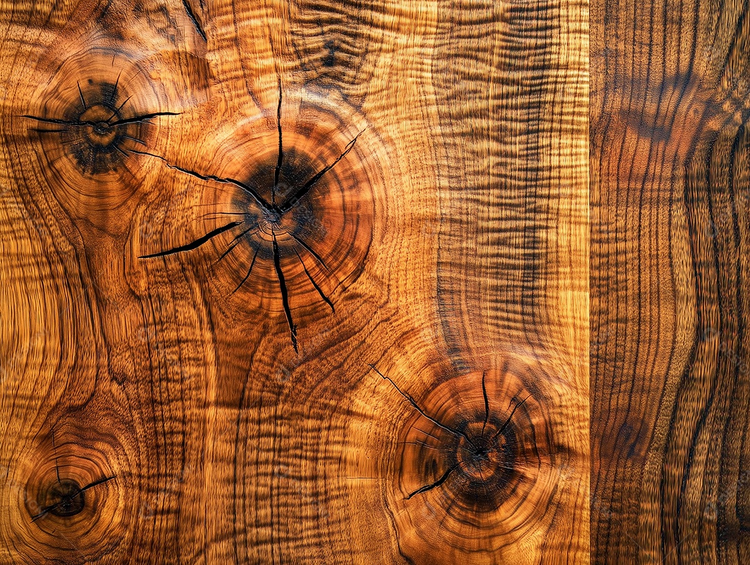 Visão ampla mesa de madeira maciça de carvalho