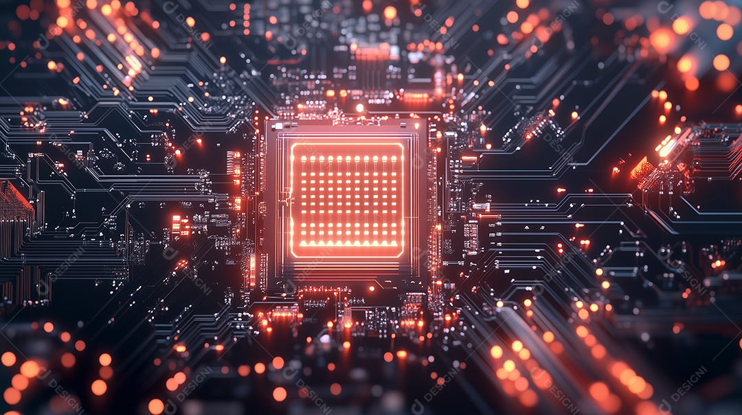 Lindo fundo de tecnologia de compurtação em circuito