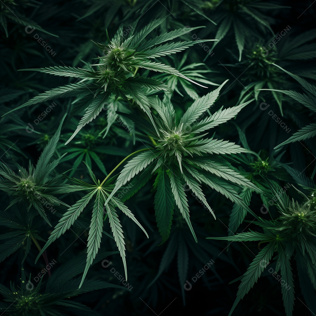 Linda folhas de cannabis sobre fundo branco isolado