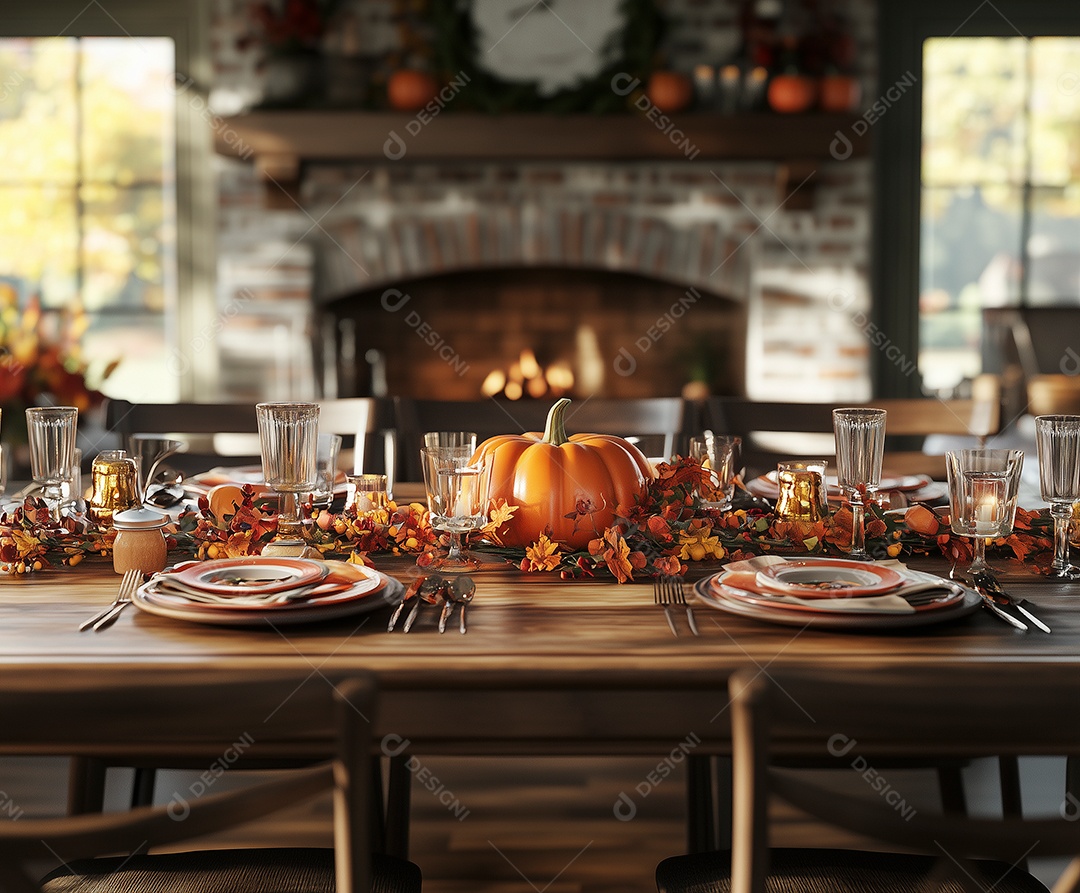 Linda mesa com céia de natal sobre fundo desfocado