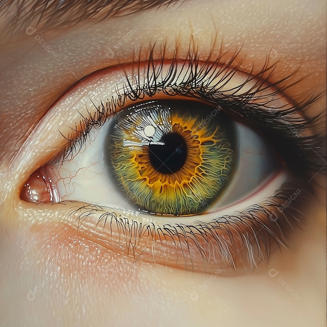 Linda foto em close do olho profundo humano