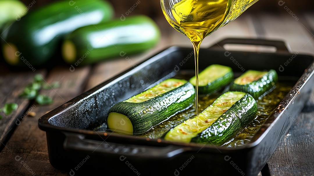 Abrobinha na chapa com manteiga derretida sobre mesa de madeira