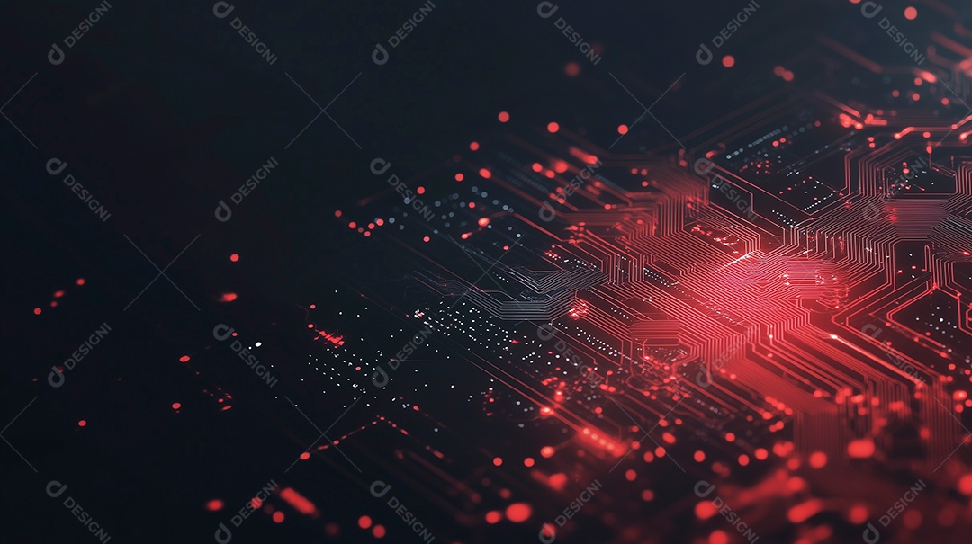 Fundo de conceito de tecnologia futura de circuito cibernético