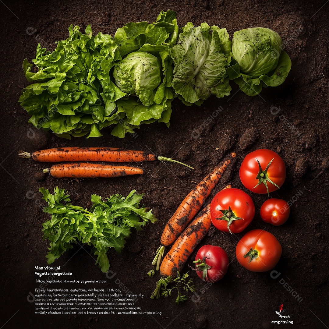 Linda variedade de legumes frescos sobre chão isolado