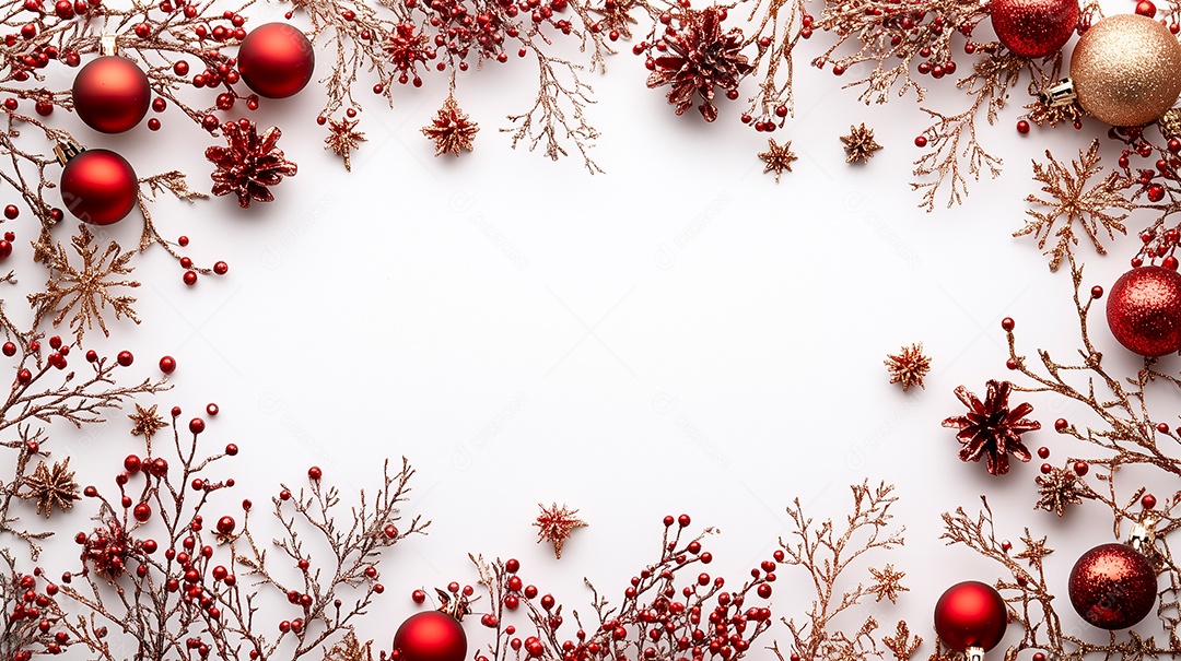 Cénario de natal sobre fundo branco isolado