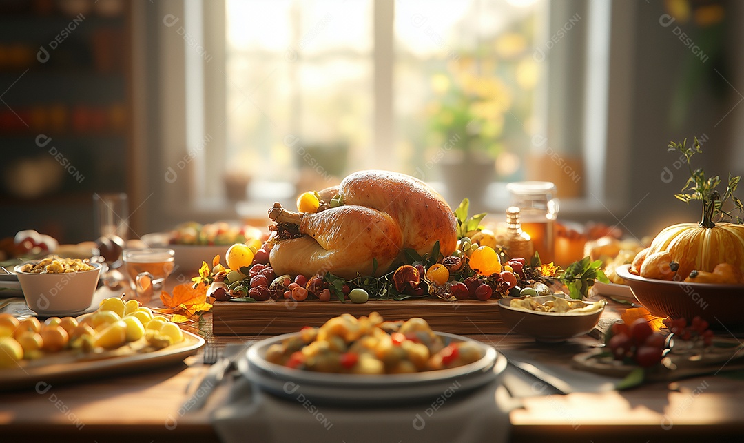 Linda céia de natal sobre mesa de madeia