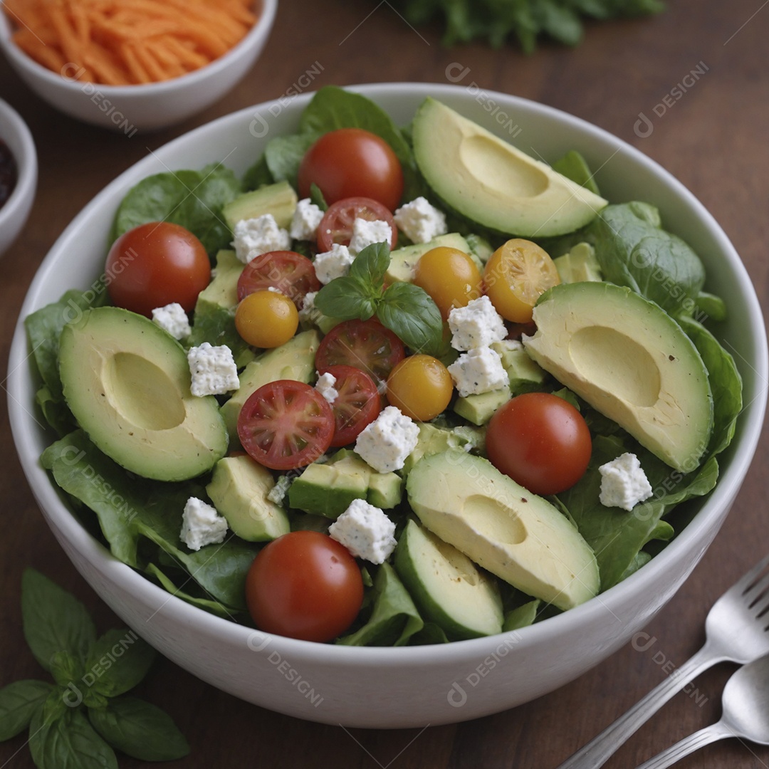 Salada tropical deliciosa