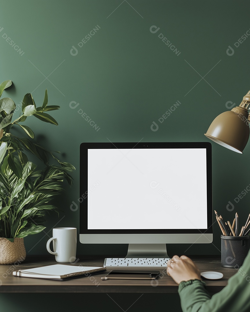 Mesa de um escritório com computador