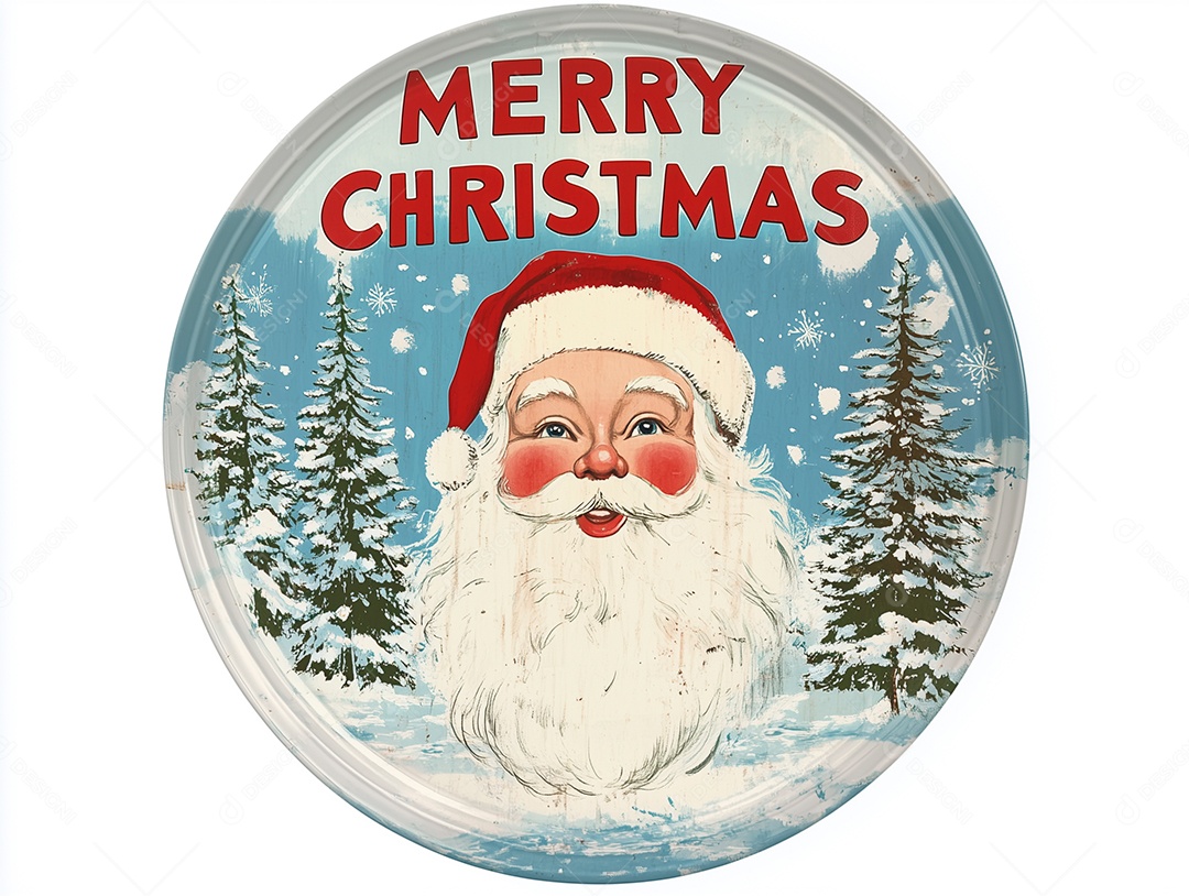 Lindo prato com decoração natalina