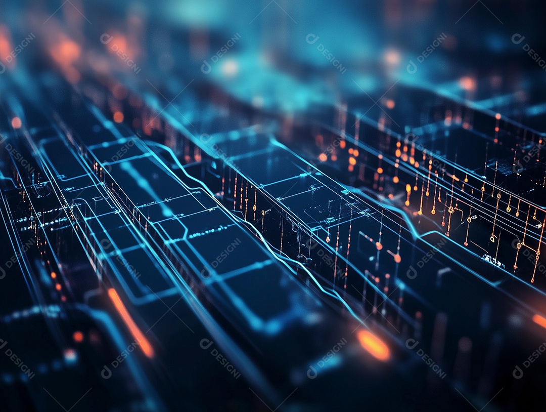 Tecnologia abstrata fundo ondas geométricas e comunicação