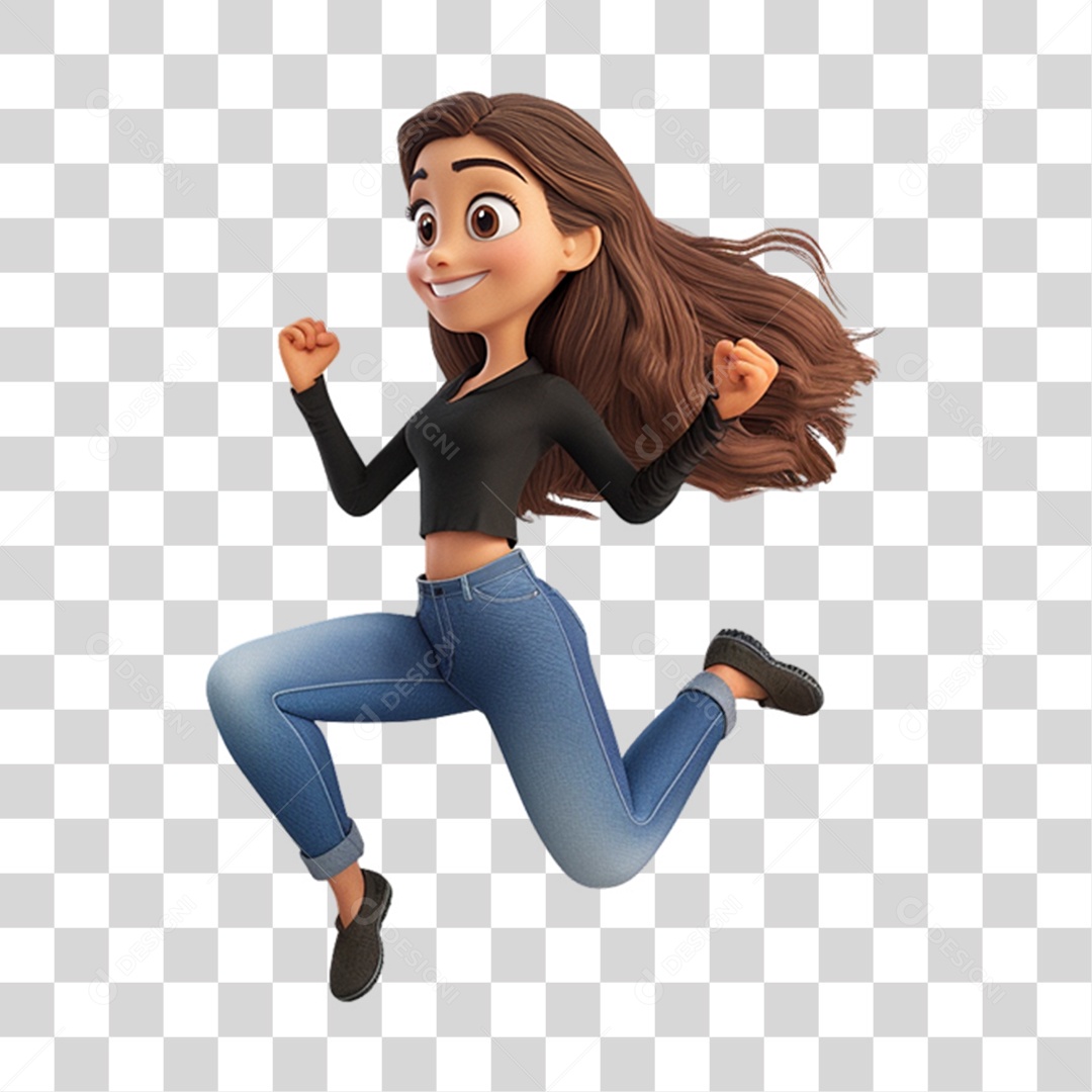 Mascote Humano para Black Friday PNG Transparente