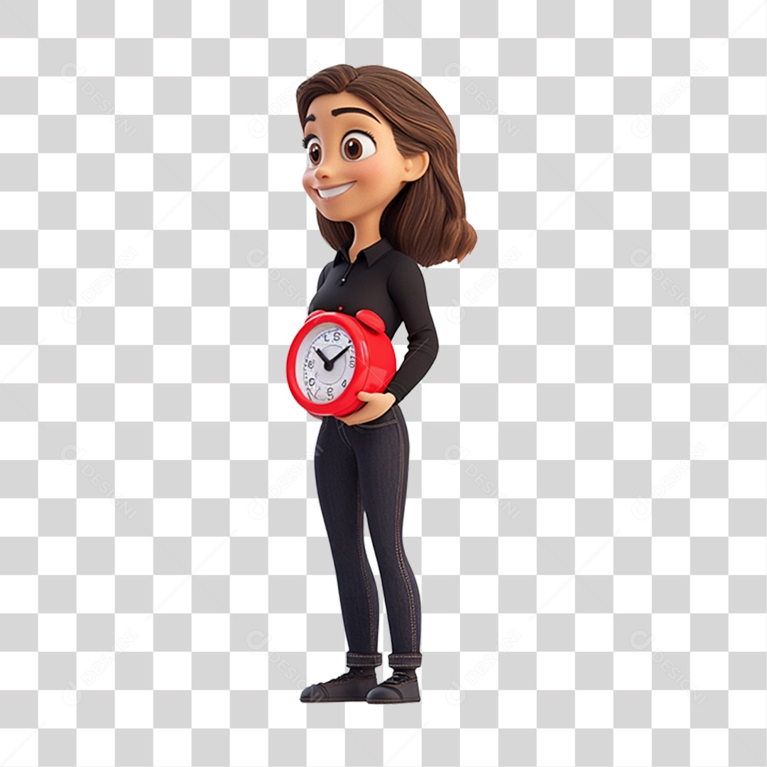 Mascote Humano para Black Friday PNG Transparente