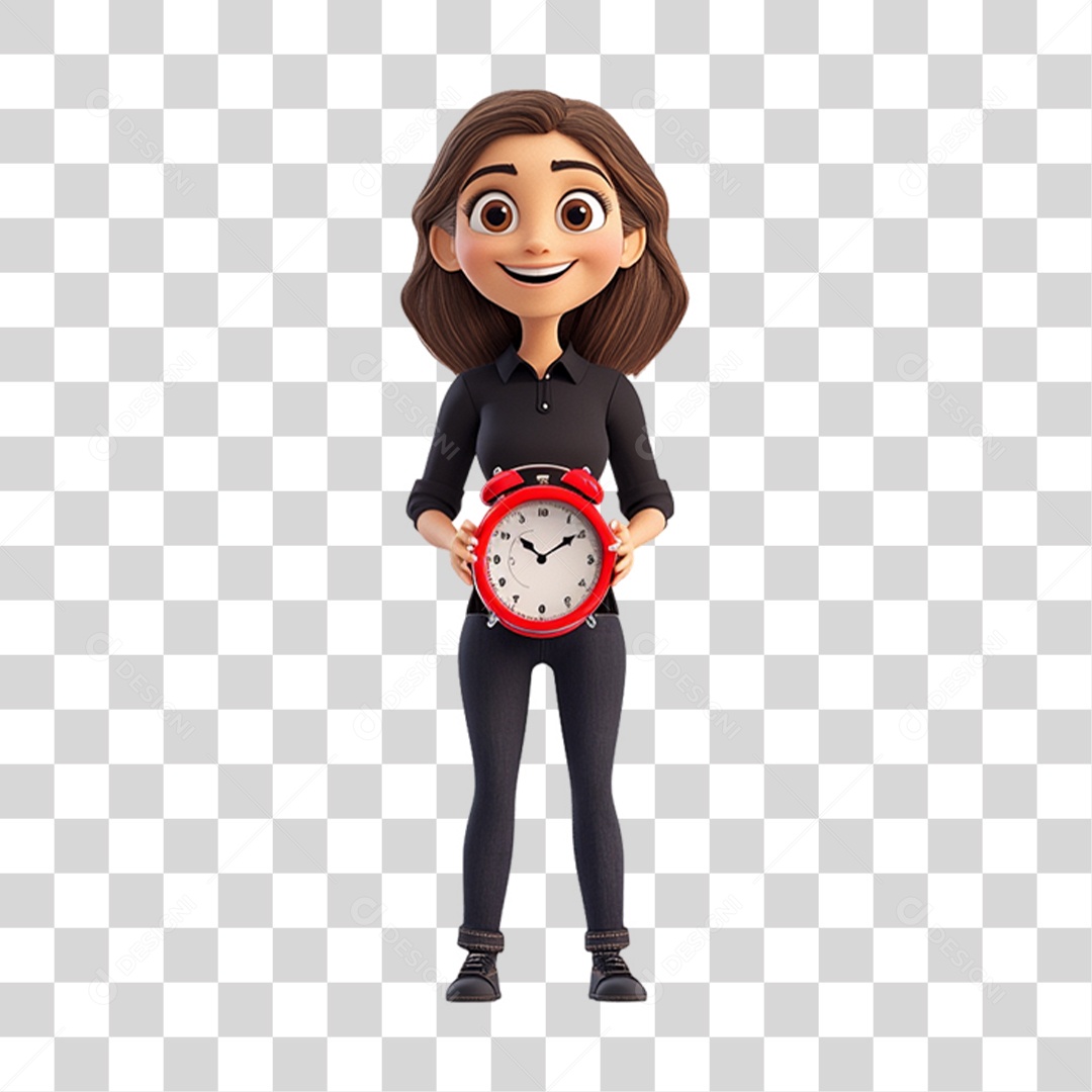 Mascote Humano para Black Friday PNG Transparente