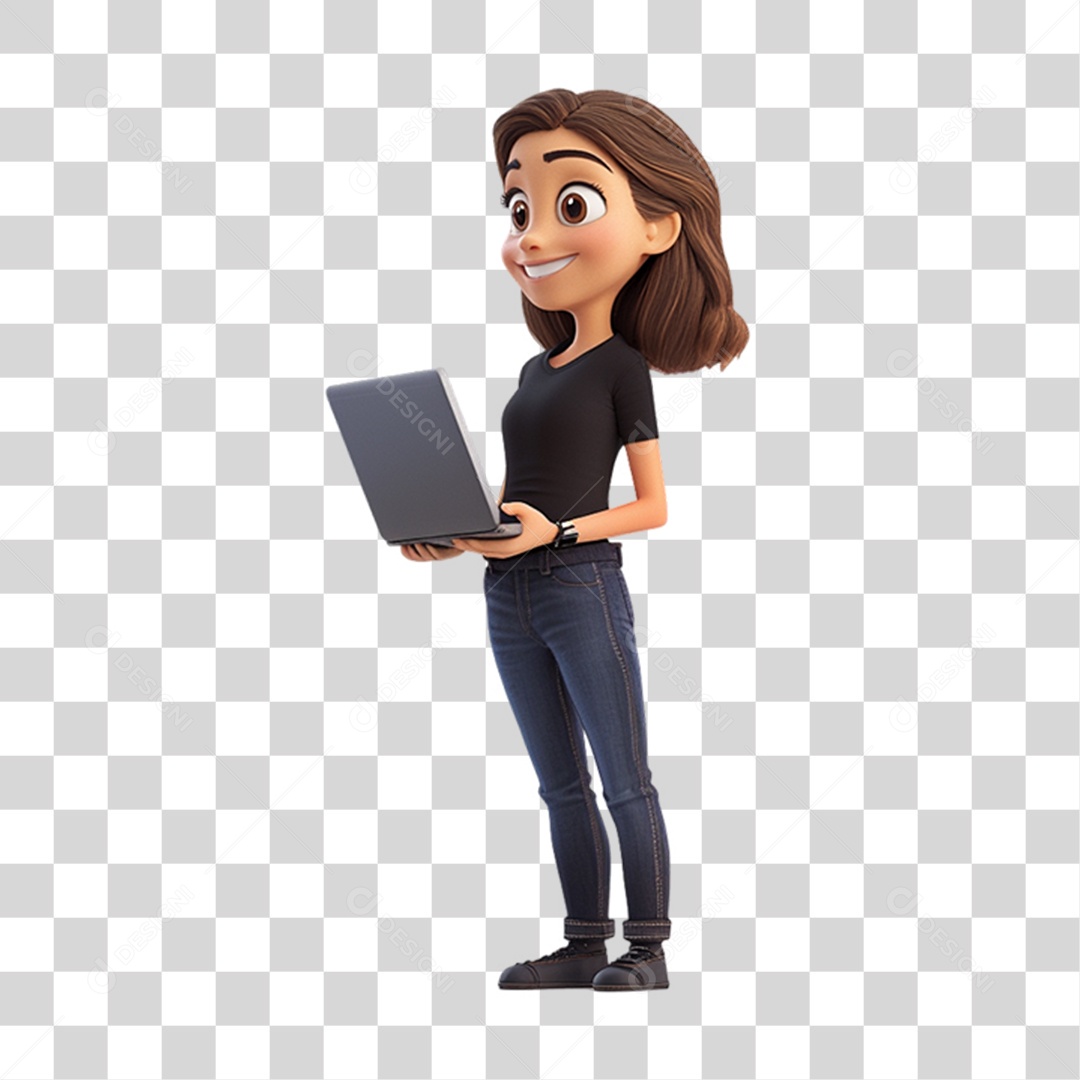 Mascote Humano para Black Friday PNG Transparente