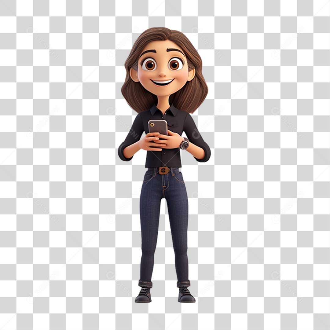 Mascote Humano para Black Friday PNG Transparente