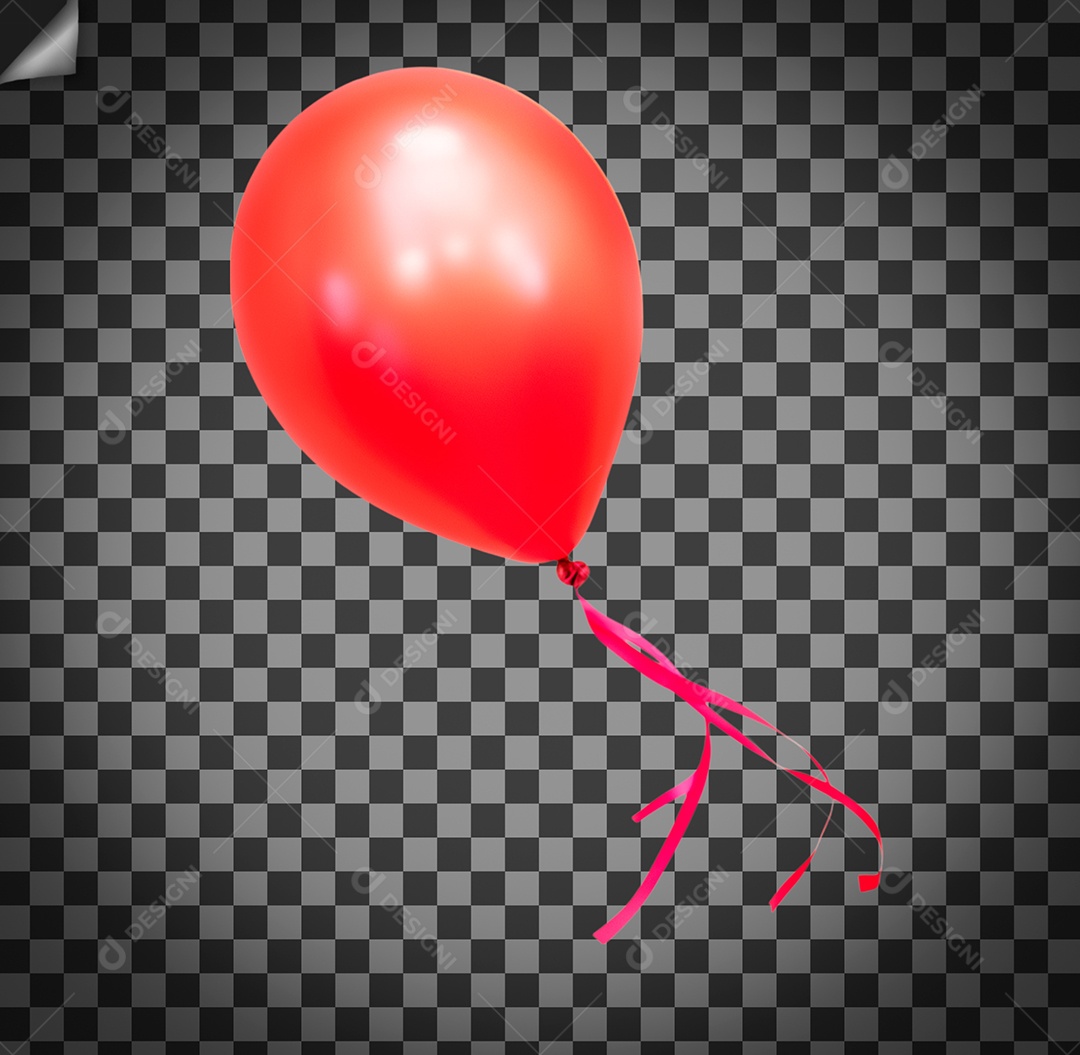 Balão Vermelho Para Composição PSD