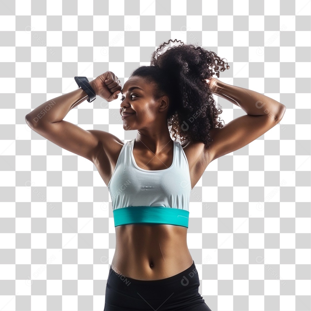 Jovem Mulher Academia Exercícios PNG Transparente